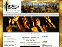 Tablet Screenshot of fitzhughbaptist.org